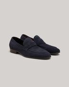 Suede Loafer, Navy, hi-res